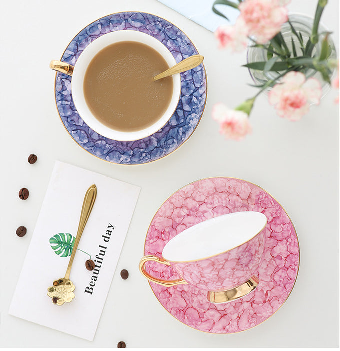 Full-printed Floral Fine Bone China Coffee & Tea Set