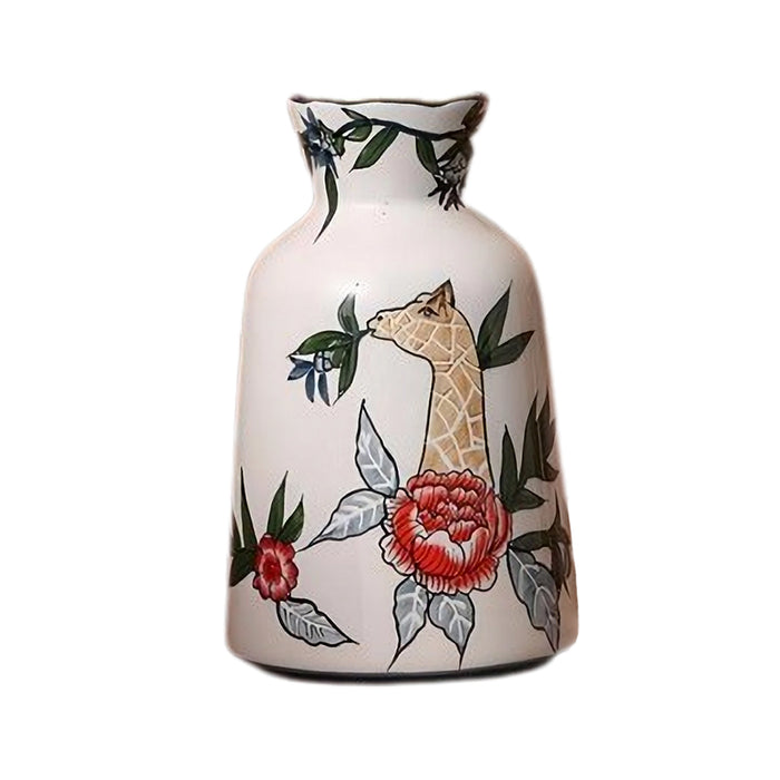 Rural Natural Hand-Painted Ceramic Vase