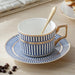 Blue Bone China Coffee Cup - HauSweet