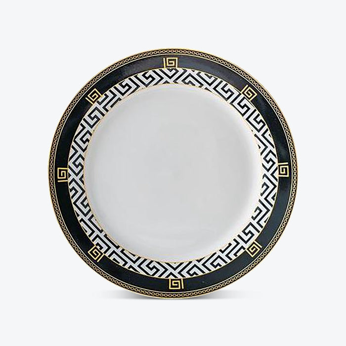 European Gold-Edged Ceramic Plate