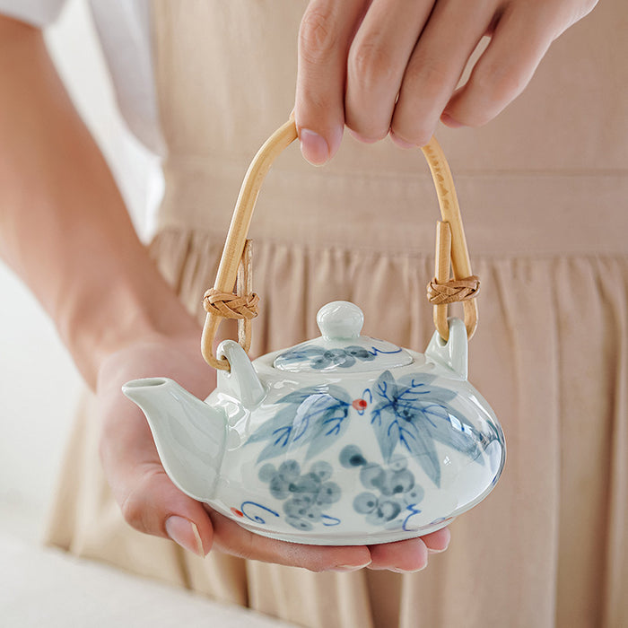 Japanese Style Hand-Painted Underglaze Tea Set