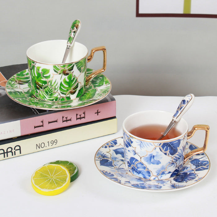 Leaf Modern Bone China Coffee & Tea Set