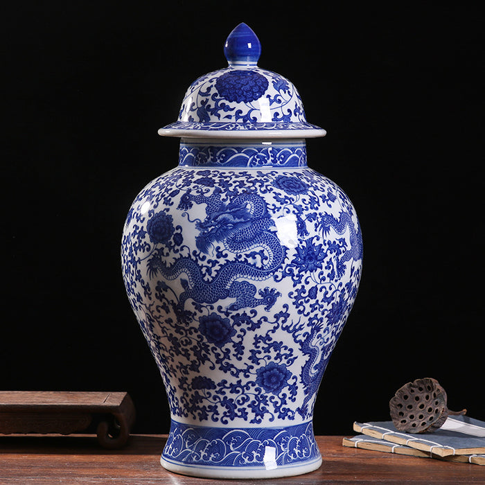Classic Chinese Blue and White Porcelain Vase