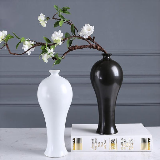 New Chinese Style Solid Color Ceramic Vase-2