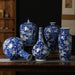 Hand-Painted Plum Blossom Chinoiserie Porcelain Vase-8