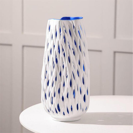European Style White Hollow Decorative Vase-2