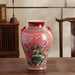 Amphora Flower and Bird Chinoiserie Porcelain Vase-2