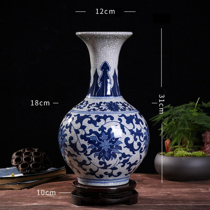 Jingdezhen Hand-Painted Dragon Crackle Glazed Vase-9