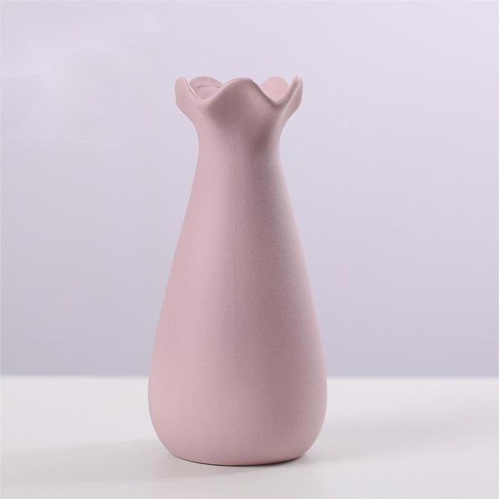 Nordic Style Simple Solid Color Ceramic Vase-6
