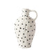 Nordic Frosted Matte Dot Ceramic Vase with Handle-8