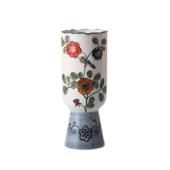 Rural Natural Hand-Painted Ceramic Vase-6