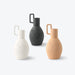 Matte Simple Solid Color Ceramic Vase with Handle-1