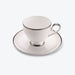 Silver Rim Bone China Dinnerset with Coffee Cup,Dinner Plate-3