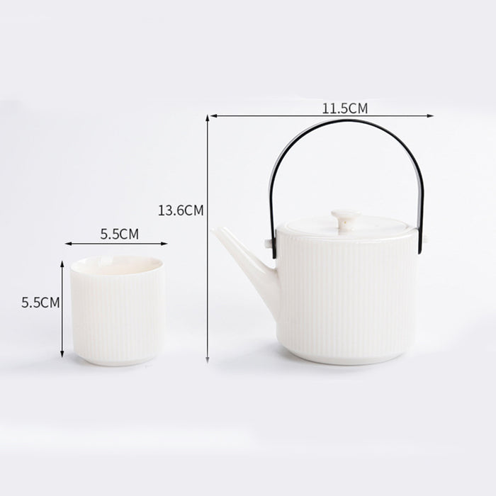 Delicate White Porcelain Kung Fu Tea Set-4