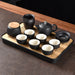 Granular Texture Coarse Pottery Kung Fu Tea Set-7