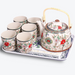 Chinese Flower Ceramic Kung Fu Tea Set-4