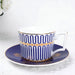 Gold Rim Bone China Cup and Saucer