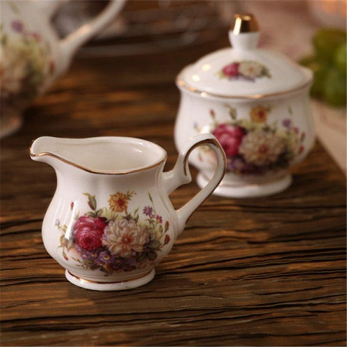 English Vintage Flower Coffee Set