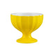 Yellow Ceramic Ice Cream Cup Goblet