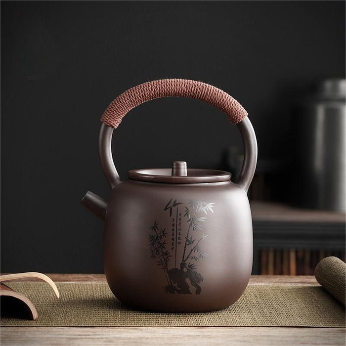 Yixing Bamboo Zisha Tea Set-2