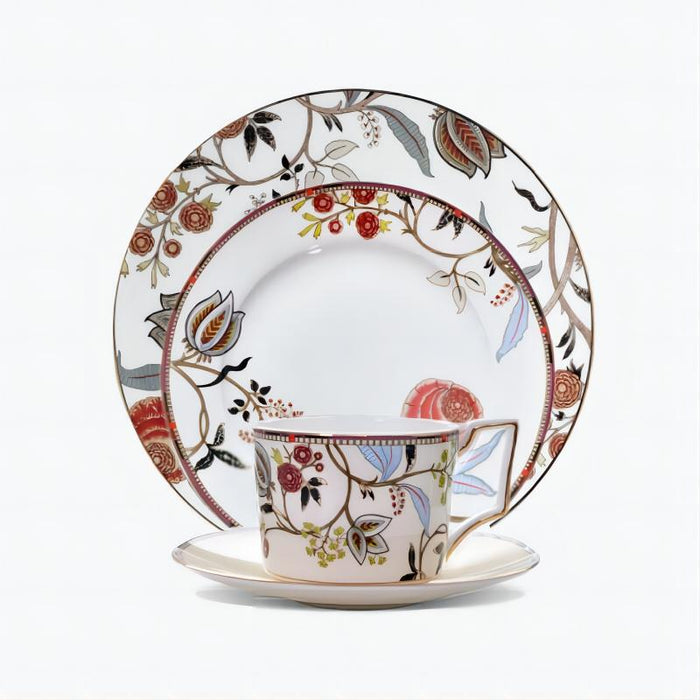Flower Bone China Dinnerset with Coffee Cup,Dinner Plate