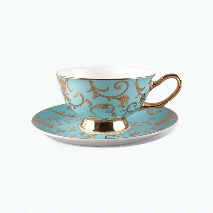Golden Pattern Turkish Style Cup and Saucer Set