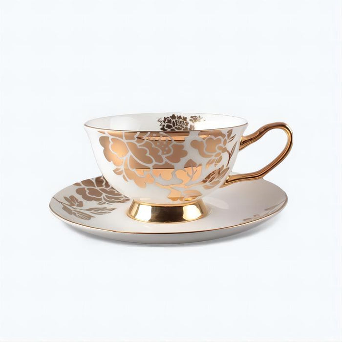 Golden Pattern Turkish Style Cup and Saucer Set