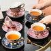 Leopard Golden Rim Bone China Coffee Cup Set-9