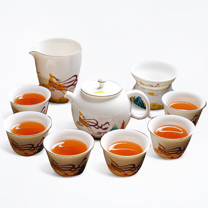 Elegant Ceramic Kung Fu Tea Set