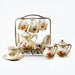 European Rose Ivory Porcelain Coffee Set - HauSweet
