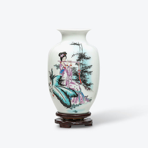 Chinese Retro White Porcelain Vase - HauSweet