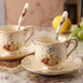 European Rose Ivory Porcelain Tea Set - HauSweet
