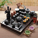 Black Ceramic Kung Fu Tea Set - HauSweet