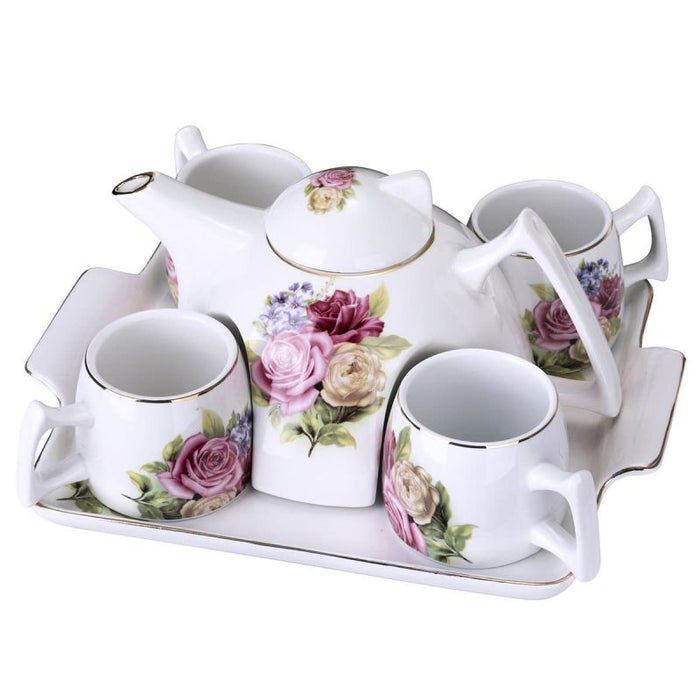 Flower Porcelain Coffee Tea Set