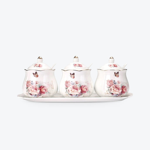 Flower Ceramic Sugar Bowls - HauSweet