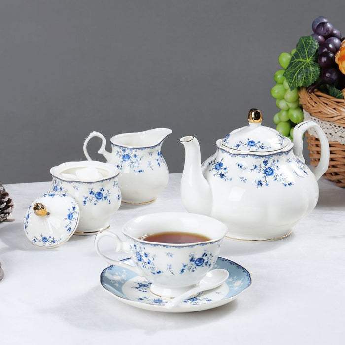 British Style Floral Porcelain Tea Set