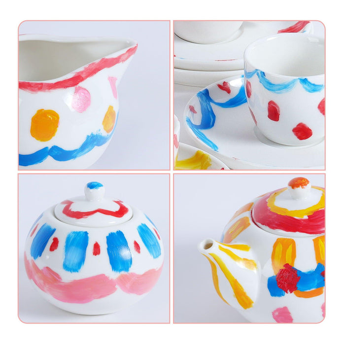 Lead-Free Porcelain DIY Tea Set