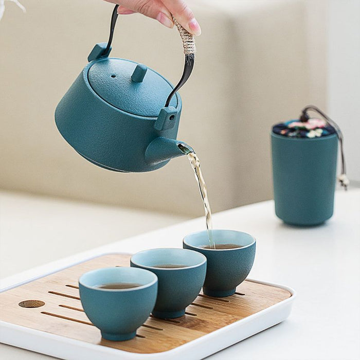 Japanese Travel Tea Set with Bag