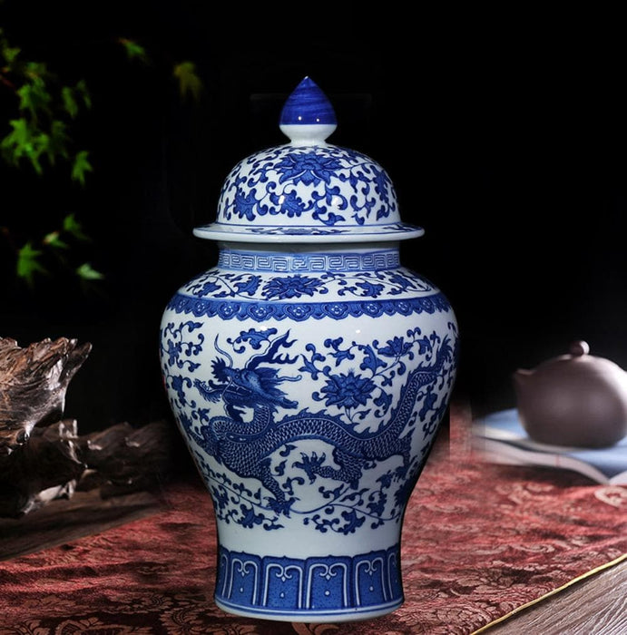 Classic Chinese Blue and White Porcelain Vase