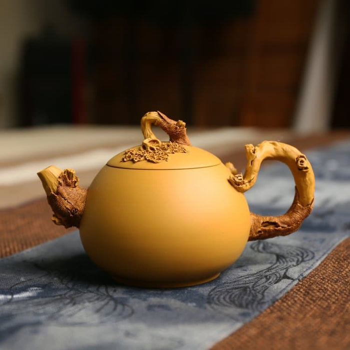 Imitation Bark Yixing Zisha Teapot