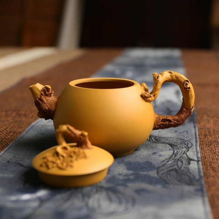 Imitation Bark Yixing Zisha Teapot