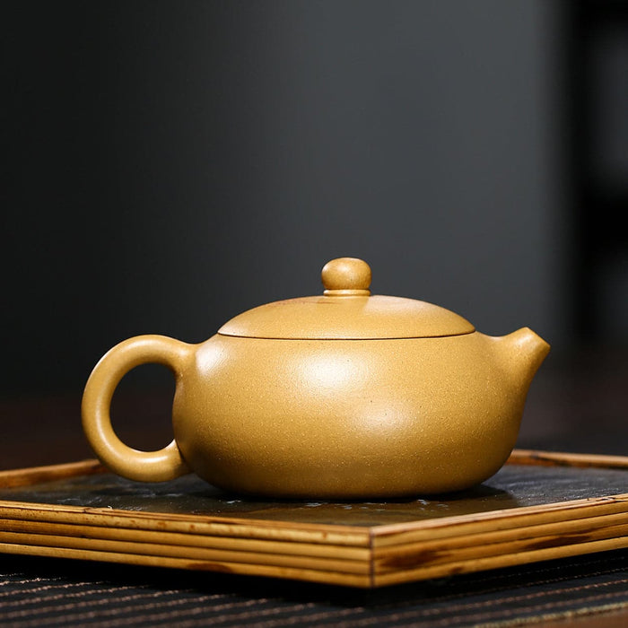 Bamboo Leaf Yixing Zisha Teapot Set