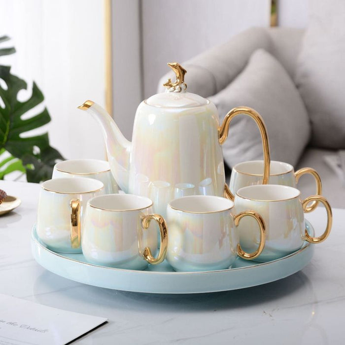 Small Luxury Golden Ceramic Coffee Cup Set Home Simple Modern Tea Cup Set  Nordic Afternoon Tea Teacup Saucer Coffee Cup - Cups & Saucers - AliExpress