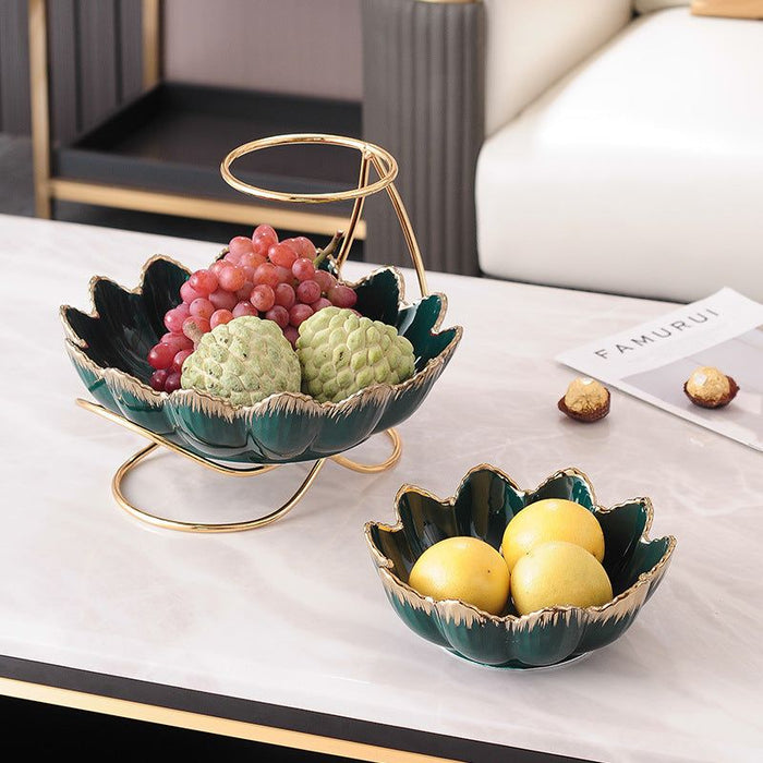 Modern 3-Tiered Fruit Bowl in Ceramic