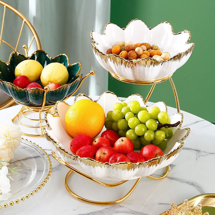 2 Tier Fruit Plate Stand