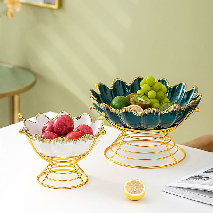 Large Fruit Bowl with Stand