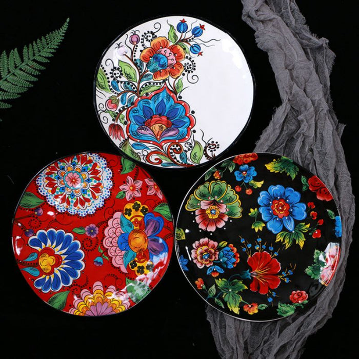 Bohemian Round Plates Set