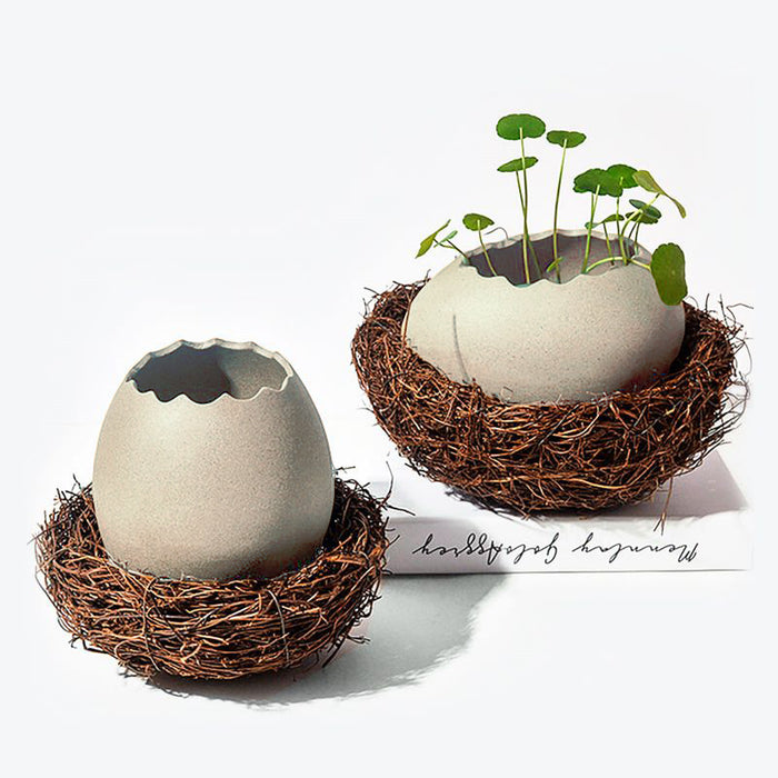 Creative Egg Shell Ceramic Vase