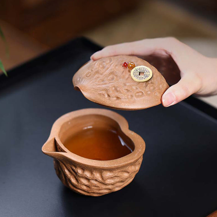 Yixing  Handmade Walnut Teapot