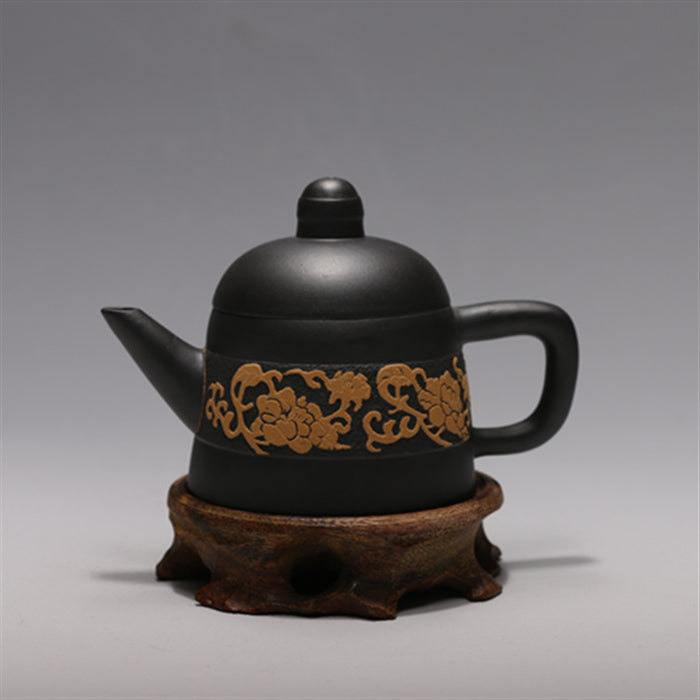 Black Clay Golden Bell Tea Pot